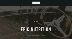 Desktop Screenshot of epic-nutrition.com