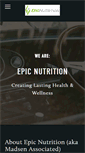Mobile Screenshot of epic-nutrition.com