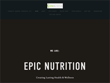 Tablet Screenshot of epic-nutrition.com